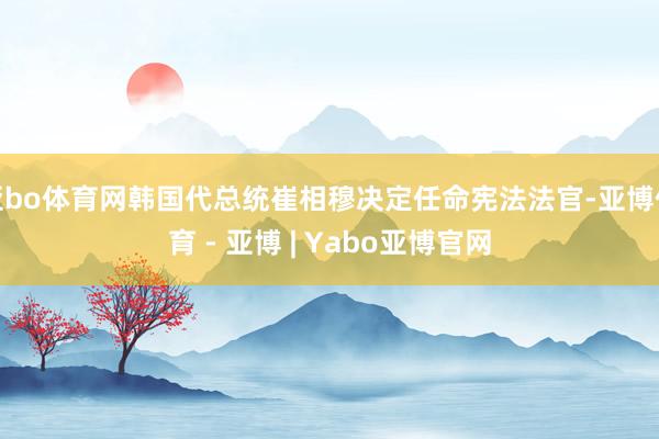 亚bo体育网韩国代总统崔相穆决定任命宪法法官-亚博体育 - 亚博 | Yabo亚博官网