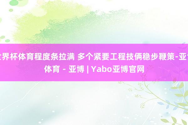 世界杯体育程度条拉满 多个紧要工程技俩稳步鞭策-亚博体育 - 亚博 | Yabo亚博官网