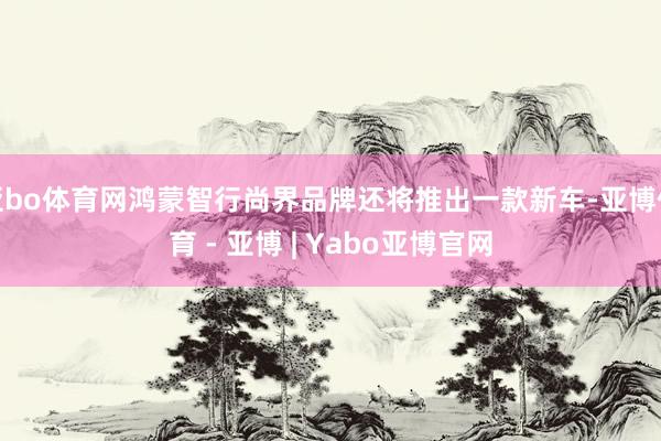亚bo体育网鸿蒙智行尚界品牌还将推出一款新车-亚博体育 - 亚博 | Yabo亚博官网